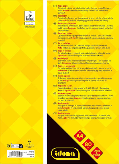 Idena A4  Kopierpapier, 500 Blatt